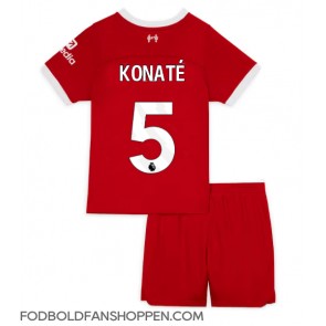 Liverpool Ibrahima Konate #5 Hjemmebanetrøje Børn 2023-24 Kortærmet (+ Korte bukser)